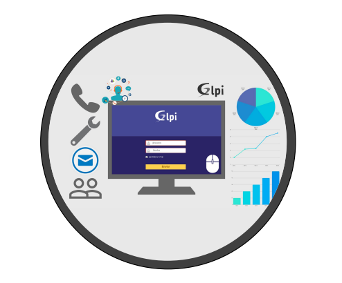 Illustration du logiciel de gestion de parc GLPI